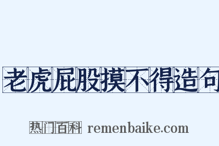 老虎屁股摸不得造句是什么意思的图片